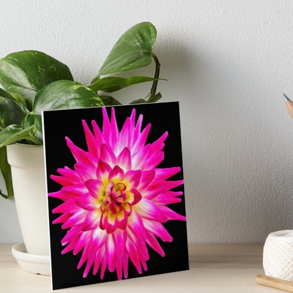 Digital Art "Prettiest in Pink" 8x8" Print Board - Picture 2 of 2